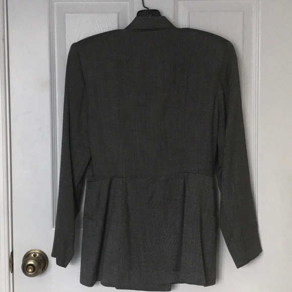 Vintage 90s Oversize Big Shoulder Long Lt Jacket - Picture 4 of 13